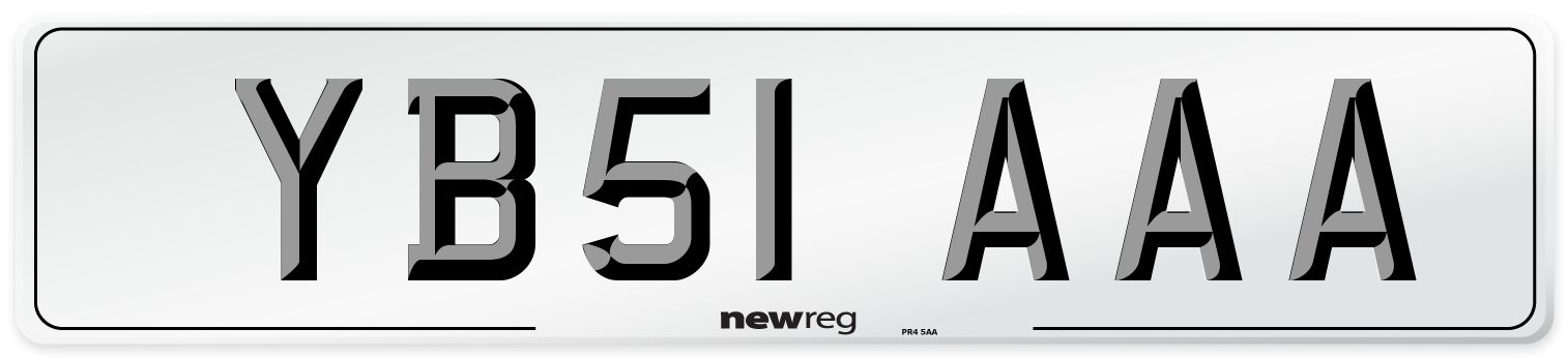 YB51 AAA Number Plate from New Reg